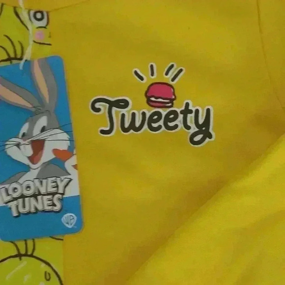 Looney Tunes Tweet Bird Yellow Sweater Dress - Picture 7 of 9